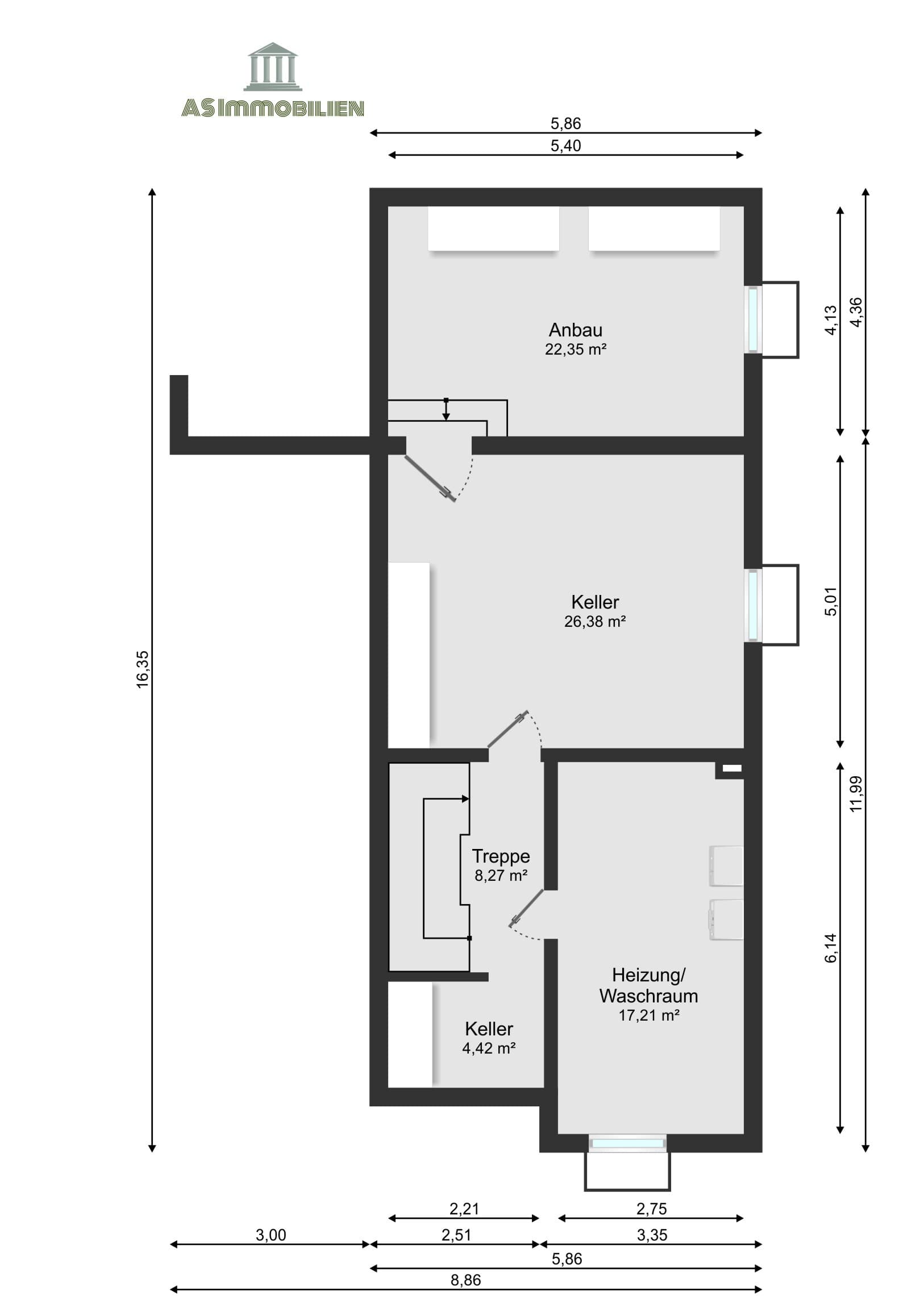 AS IMMOBILIEN: Unique house 2br fitted kitchen garage wintergarden fenced yard - Wiesbaden-Biebrich
